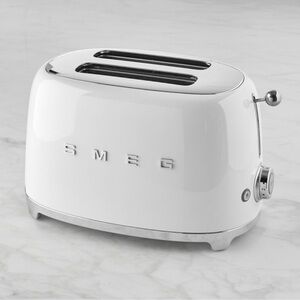 SMEG 2-Slot Retro Toaster in White. Preowned. See photos.
